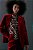blazer de veludo reto com ombreira vermelho - Imagem 2