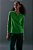 blusa de malha leve com manga longa verde - Imagem 1