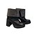Bota Donne Matte Cano Curto Salto Bloco - Paris - Imagem 1