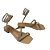Flat Donne Matte Tira Espiral com Strass - Lolla - Imagem 4