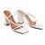 Mule Donne Matte Bico Quadrado com Tiras - Brunella - Imagem 4