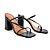 Mule Donne Matte Bico Quadrado com Tiras - Brunella - Imagem 7