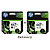 KIT 2 CARTUCHOS ORIGINAL HP 667XL COLOR E PRETO - Imagem 1