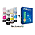 KIT 4 TINTAS ORIGINAL EPSON 544 + RESMA PAPEL SULFITE A4 REPORT - Imagem 1