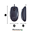 MOUSE LOGITECH M90 PRETO | COM FIO 1,80m - Imagem 3
