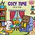 LIVRO PARA COLORIR COZY TIME CAPA COMUM PARA ADULTOS E CRIANÇAS - Imagem 1