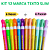 KIT 12 CANETA MARCA TEXTO SLIM (6 NEON + 6 PASTEL) MASTERPRINT - Imagem 1