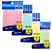 BLOCO ADESIVO KIT COM 4 CORES 75mmX75mm | 1X100FL (amarelo, azul, rosa, verde) MP2010,1,2,3 - Imagem 1