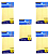 BLOCO ADESIVO KIT COM 5 UNID. MP2000 | C/ 4 UNI. DE 100 FLS | 37,5mmX50mm - Imagem 1