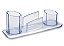 ORGANIZADOR DE MESA, PORTA CANETAS, CLIPS, LAPIS, LEMBRETES | CRISTAL TRIPLO – MAXCRIL - Imagem 1