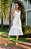 Vestido Midi Off White Linho Cut Out - Via Sampa - Imagem 1