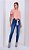 Calça Jeans Feminina Anne Cropped Nigata Flat - Ilicito - Imagem 1