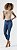 Calça Feminina Jeans Cropped Push Up - Divero Jeans - Imagem 2