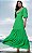 Vestido Longo Verde Bufante com Decote Torcido - Via Sampa - Imagem 5