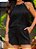Conjunto Feminino Preto Regata Transpassada Anse Lazio - Via Sampa - Imagem 7