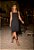 Vestido Preto Curto com Recortes Estruturado - Via Sampa - Imagem 3
