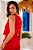 Conjunto Feminino Cropped e Calça Alfaiataria Vermelho - Via Sampa - Imagem 4