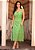 Vestido Midi Verde Laise com Entremeio - Via Sampa - Imagem 1