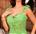 Vestido Midi Verde Laise com Entremeio - Via Sampa - Imagem 4