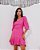 Vestido Curto Rosa com Cinto Costas Aberta - Via Sampa - Imagem 2