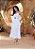 Vestido Midi Branco de algodão com Abertura e Bordado - Via Sampa - Imagem 1