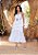 Vestido Midi Branco de algodão com Abertura e Bordado - Via Sampa - Imagem 3