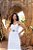 Vestido Midi Branco de algodão com Abertura e Bordado - Via Sampa - Imagem 4