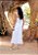 Vestido Midi Branco de algodão com Abertura e Bordado - Via Sampa - Imagem 7
