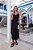 Vestido Midi Preto com Abertura Cintura - Via Sampa - Imagem 3