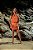 Conjunto Feminino Laranja Cropped Bordado e Short - Via Sampa - Imagem 1