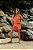 Conjunto Feminino Laranja Cropped Bordado e Short - Via Sampa - Imagem 3