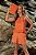 Conjunto Feminino Laranja Cropped Bordado e Short - Via Sampa - Imagem 5