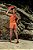 Conjunto Feminino Laranja Cropped Bordado e Short - Via Sampa - Imagem 8