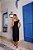 Vestido Preto Midi Feminino um Ombro Só  - Via Sampa - Imagem 4