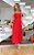 Vestido Vermelho Midi de Alça com Cinto - Via Sampa - Imagem 1