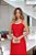 Vestido Vermelho Midi de Alça com Cinto - Via Sampa - Imagem 5