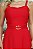 Vestido Vermelho Midi de Alça com Cinto - Via Sampa - Imagem 6