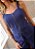 Conjunto Feminino Top Alongado Risca de Giz Azul e Branco - Via Sampa - Imagem 3