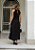 Vestido Feminino Midi Preto com Pregas - Via Sampa - Imagem 4
