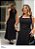 Vestido Feminino Midi Preto com Pregas - Via Sampa - Imagem 7