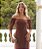 Conjunto Feminino Marron Cropped e Saia com Pregas - Via Sampa - Imagem 2