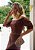 Conjunto Feminino Marron Cropped e Saia com Pregas - Via Sampa - Imagem 6
