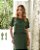 Conjunto Feminino Verde Blusa e Saia com Fenda - Via Sampa - Imagem 2