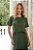 Conjunto Feminino Verde Blusa e Saia com Fenda - Via Sampa - Imagem 4