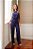 Conjunto Feminino Azul Marinho Blusa e Calça - Via Sampa - Imagem 1