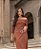 Vestido Feminino Midi Marrom Canelado - Via Sampa - Imagem 7