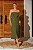 Vestido Midi Tubinho Verde com Pregas - Via Sampa - Imagem 2