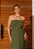 Vestido Midi Tubinho Verde com Pregas - Via Sampa - Imagem 4
