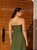 Vestido Midi Tubinho Verde com Pregas - Via Sampa - Imagem 6