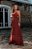 Vestido Longo Marrom com Pregas - Via Sampa - Imagem 1